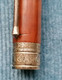 Delcampe - PENNA STILOGRAFICA CAROLI IN ARGENTO E RADICA NUOVA 1990 FOUNTAIN PEN SILVER - Stylos