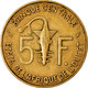Monnaie, West African States, 5 Francs, 1980, TTB, Aluminum-Nickel-Bronze, KM:2a - Ivory Coast
