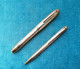 PENNA STILOGRAFICA & PORTAMINA COLUMBUS ORO 1950 FOUNTAIN PEN & PENCIL SET ITALY - Stylos