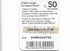 Honduras - Claro - Claro Recarga, Smaller Size Card, GSM Refill 50H Lempira, Used - Honduras