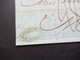 1852 Faltbrief Inhalt Bartaxe Auslandsbrief Genova - Marseille Handschriftlicher Vermerk Per Batteau Postale Francais - Sardegna