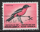 South Africa 1964. Scott #321 (U) Crimson-breasted Shrike, Bird - Usados