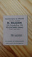 CORDONNERIE DU MARCHE RAGON A VILLEMOMBLE - TICKET - Historical Documents