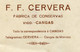 Conservas F.F.Cervera.Cangas Vigo.Espagne.Sardinas " La Montagnarde " 6 Juillet 1914. - Spain