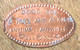 ÉTATS-UNIS USA GOOD FOR A HUG AND A KISS ... PIÈCE ÉCRASÉE PENNY ELONGATED COIN MEDAILLE TOURISTIQUE MEDALS TOKENS - Pièces écrasées (Elongated Coins)