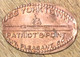 ÉTATS-UNIS USA USS YORK TOWN PORTE-AVIONS TO ME PIÈCE ÉCRASÉE PENNY ELONGATED COIN MEDAILLE TOURISTIQUE MEDALS TOKENS - Monete Allungate (penny Souvenirs)