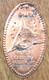 ÉTATS-UNIS USA NORTH CAROLINA AQUARIUMS SHARK PIÈCE ÉCRASÉE PENNY ELONGATED COIN MEDAILLE TOURISTIQUE MEDALS TOKENS - Pièces écrasées (Elongated Coins)