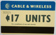 Diego Garcia 17 Units Gray Arrow ( C/n Upper Left Corner ) - Diego-Garcia