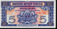 Delcampe - British Banknoten 5 Verschiedene With Ten Shilling BB 7 - Fuerzas Armadas Británicas & Recibos Especiales