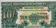 Delcampe - British Banknoten 5 Verschiedene With Ten Shilling BB 7 - Fuerzas Armadas Británicas & Recibos Especiales