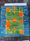 NETHERLANDS  ARENA CARD  COMPLETE PUZZLE 15 CARDS PLAYING FIELD / WITH SCHEME   FOOTBAL/SOCCER/ USED CARD  ** 10472** - Publiques