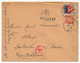 Enveloppe - Affr. Composé 3F Pétain + 5F Blason Lyonnais - Recommandé Provisoire EPERNAY (Marne) - Vers STO 1943 - 1941-42 Pétain