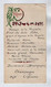 VP20.231 - 1935 - Menu - Mr Milo DAMIAN - Menu