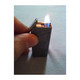 Delcampe - Pocket Lighter Gray NE Clip Cigarette Gaz Butane Smoking Collectible Working - Autres & Non Classés