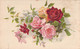 CPA - FLEURS - Roses Rouges Blanches Roses Et Blanches En Bouquet - Fiori