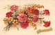 CPA - FLEURS - Bouquet De Fleur Rouge Et Orangé - Fiori