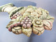 Delcampe - + COUPE DE FRUITS EN BOIS SCULPTE + Sculpture Fruit Décoration - Madera