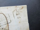 AD Preussen 1868 Teilbrief Stempel Ra3 Aachen Bahnhof Und Roter K2 Prusse Lille Und Ra2 Affranchissement Insuffisant - Briefe U. Dokumente