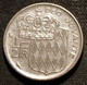 MONACO - ½ - 1/2 FRANC 1965 - Rainier III - KM 145 - 1949-1956 Old Francs