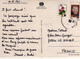 Timbres , Stamps Surchargés " Fleur : Cyclamen ; Personnage " Sur Cp , Carte , Postcard Du 11/06/90 - Brieven En Documenten