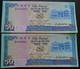 MAURITIUS  , P 37a + 37b , 50 Rupees  , ND 1986 , VF EF UNC , TTB SUP Neuf - Mauritius