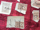 Delcampe - CILICIE(1897)TURQUIE Constantinople(ex-protectorat Français)Fiscal Fiscaux Timbre Turc 24 Timbres Fragment Annulés Plume - Used Stamps