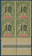 France Colonies Type Groupe Anjouan Bloc De 4 BDfeuille N°30Aa** Variété 1 & 0 Espacés De 2 Mm Signé Calves - Unused Stamps