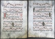 Very Rare Large Elephant Folio Vellum Sheet. Out Of An Antiphonary Manuscript From The 15th Century. / Seltene - Theatre & Scripts