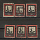 RUSSIA - 6 USED STAMPS, 20 Kop - GOLD - LENIN - Collections