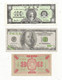 Billet , Asie , Billets Funéraires , HELL BANK NOTE , 2 Scans,  LOT DE 3 BILLETS - Ficción & Especímenes