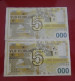 NETHERLANDS, P  Unl  ,  5 Gulden , ND 1990's ,  Almost  UNC  Presque Neuf,   2 Notes , Enschede TESTNOTE - Sonstige & Ohne Zuordnung