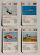 4 Mini-cartes Avion Hélicoptère Bell 206 Jet Ranger - Boeing Vertol BV-107 - Alouette-2 - MIL Mi-2 - Elicotteri