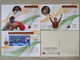 India 2021 Tokyo Olympics 2020 (Limited) Badminton Boxing Javlin Weightlifting Hockey Postcard 7 Medals (**) Inde Indien - Brieven En Documenten