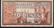 INDOCHINA P85d 10 CENTS 1939 #DB    XF NO P.h. - Indochina