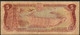 DOMINICAN REPUBLIC P131 5 PESOS ORO 1990   FINE FOLDS  NO P.h. - Repubblica Dominicana