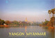 Yangon Myanmar  Royal Lake And Golden Pagoda P. Used  To Autreches Oise - Myanmar (Burma)