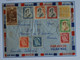 Belle Enveloppe Nelle Zélande 1959, D' Auckland Pour Nouméa +++ Très Bel Affranchissement De 9 Timbres !!! - Covers & Documents