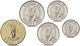 TONGA 5 COINS SET 5 - 10 - 20 - 50 SENITI - 1 PAANGA 2015 UNC - Tonga