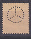 SWITZERLAND 15 Cts "PAIX PEACE SYMBOL" PERFIN 1914 - Perforés