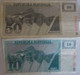 SLOVENIA , P 4 + 5 + 9b , 10 + 50 +1000 Tolar , 1990 1992 , F VF EF , 3 Notes - Slovénie