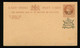 Ganzsache Karte Card Indien EAST INDIA POST CARD, Black Stamp Faridkot State + Extra Britisch Indien - Inland Letter Cards