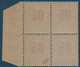 Colonies Type Groupe Mohéli Bloc De 4 BDFeuille N°19Aa** Variété 1 & 0 Espacés Tenant à Normal Signé Calves - Unused Stamps