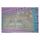 Delcampe - Antique Carpet Peacock Shaggy Woven Tablecloth Colorful Wall Rug Original Tapestry 113x50 - Tappeti & Tappezzeria