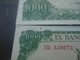 SPAIN , P 154, 1000 Pesetas , 1971 , AU + UNC  Presque Neuf,  2 Notes - 1000 Pesetas