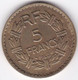 5 Francs Lavrillier 1940, Bronze Aluminium , Gad# 761 - 5 Francs