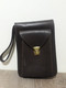 Messenger Bag Satchel Cold War Era Organiser Part 100% Real Leather Dark Brown - Zubehör