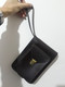 Delcampe - Messenger Bag Satchel Cold War Era Organiser Part 100% Real Leather Dark Brown - Materiaal
