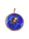 Authentic Pandora Gold Disney Pendant Charm Gem Sodalite Necklace From Denmark - Pendants