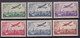 1936 - POSTE AERIENNE - YVERT N° 8/13 * MH - COTE = 170 EUR. - 1927-1959 Mint/hinged