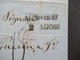 Italien Messine Sizilien Stempel Mes A 1857 Faltbrief Mit Inhalt Handschriftlicher Vermerk Vapore Francese Divetto - Sicily